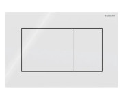 Кнопка смыва Geberit Sigma01 Square двойной смыв пластик белый 115.660.11.1