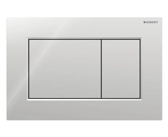Кнопка смыва Geberit Sigma01 Square двойной смыв пластик хром глянцевый 115.660.21.1