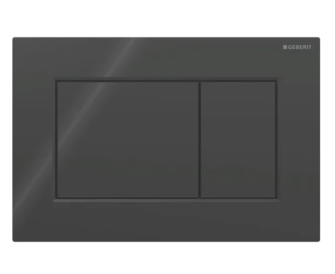 Кнопка смыва Geberit Sigma01 Square двойной смыв пластик черный 115.660.DW.1