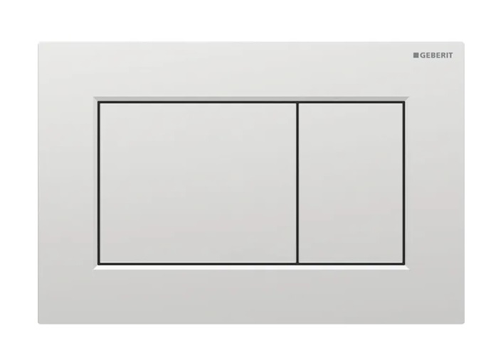 Кнопка смыва Geberit Sigma01 Square двойной смыв пластик хром матовый 115.660.JQ.1