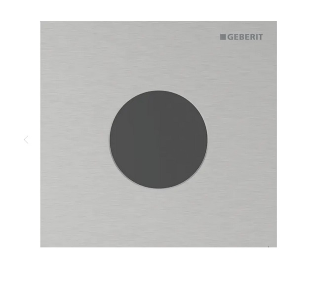 Система управління пісуаром Geberit Round з електронним запуском змиву нержавіючу сталь матова 116.034.FW.1