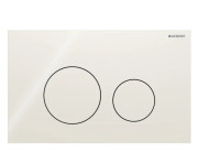 Кнопка смыва Geberit Sigma40 Round двойной смыв стекло песочно-серый 115.628.JL.1