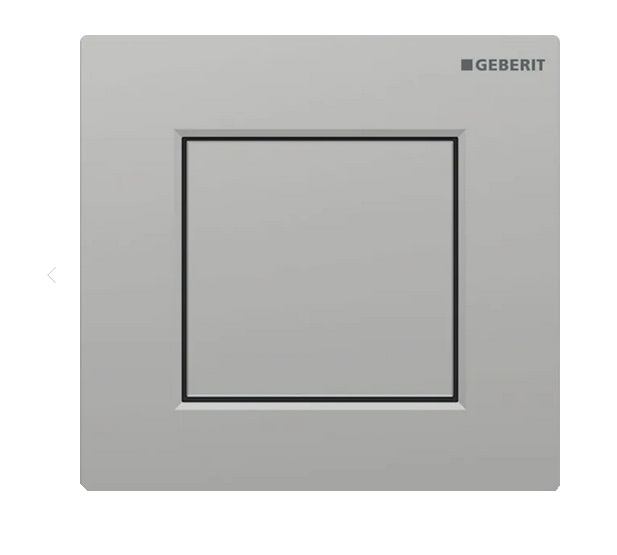 Система управління пісуаром Geberit Square з пневматичним запуском змиву хром матовий 116.064.JQ.1