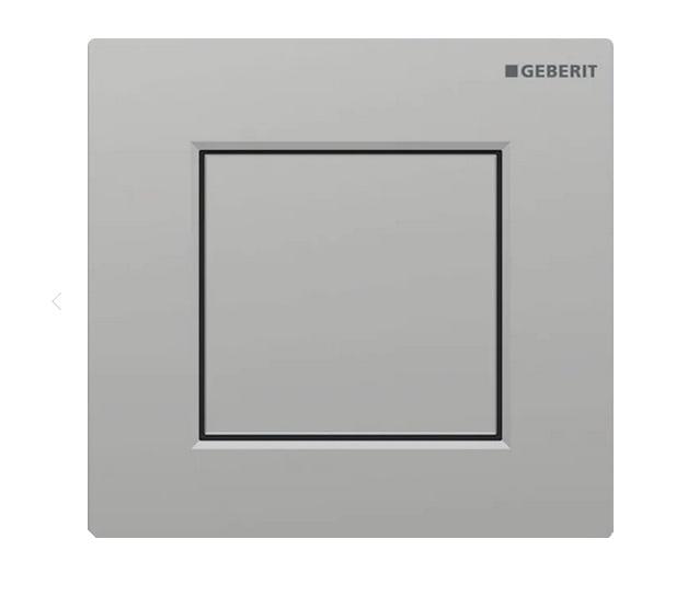 Система управління пісуаром Geberit Square з пневматичним запуском змиву хром матовий 116.064.JQ.1