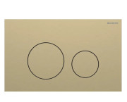 Кнопка змиву Geberit Sigma40 Round подвійний змив нержавіюча сталь латунь матова 115.628.QF.1