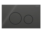 Кнопка смыва Geberit Sigma40 Round двойной смыв стекло черный 115.628.SJ.1