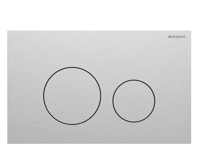 Кнопка смыва Geberit Sigma40 Round двойной смыв нержавеющая сталь стальной матовый 115.628.FW.1