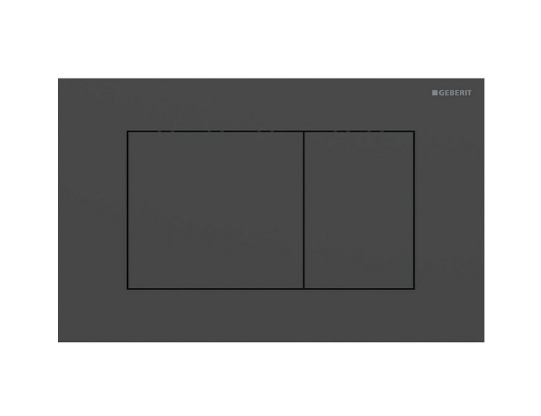 Кнопка змиву Geberit Sigma40 Square подвійний змив нержавіюча сталь чорний матовий 115.629.14.1