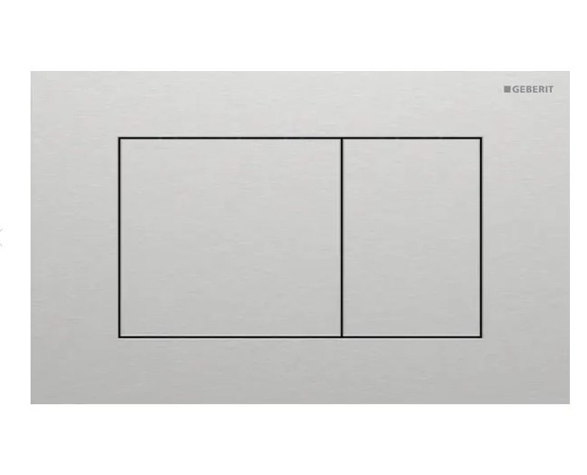 Кнопка змиву Geberit Sigma40 Square подвійний змив нержавіюча сталь сталевий матовий 115.629.FW.1