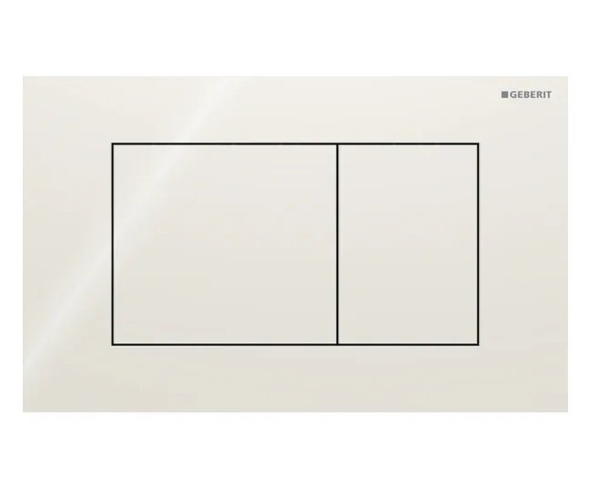 Кнопка смыва Geberit Sigma40 Square двойной смыв стекло песочно-серый 115.629.JL.1