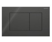 Кнопка змиву Geberit Sigma40 Square подвійний змив скло чорний 115.629.SJ.1