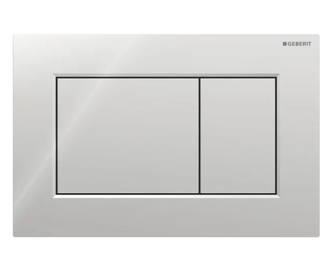 Кнопка смыва Geberit Sigma01 Square двойной смыв пластик хром глянцевый 115.660.21.1