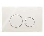 Кнопка смыва Geberit Sigma40 Round двойной смыв стекло песочно-серый 115.628.JL.1