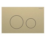 Кнопка смыва Geberit Sigma40 Round двойной смыв нержавеющая сталь латунь матовая 115.628.QF.1