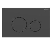 Кнопка смыва Geberit Sigma40 Round двойной смыв нержавеющая сталь черный матовый 115.628.14.1