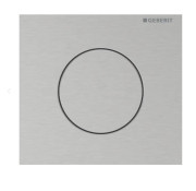 Система управління пісуаром Geberit Round із пневматичним запуском змиву нержавіюча сталь матова 116.014.FW.1