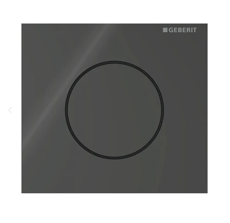 Система управления писсуаром Geberit Round с пневматическим запуском смыва черный 116.014.SJ.1