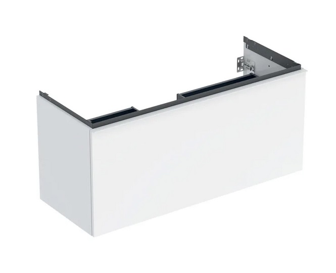 Тумба под раковину Geberit Acanto 118,4x47,5 см ДСП белый глянцевый 503.006.01.1