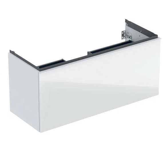 Тумба під раковину Geberit Acanto 118,4x47,5 см ДСП білий глянсовий 503.006.01.2