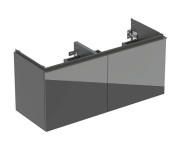 Тумба под двойную раковину Geberit Acanto 118,4x47,5 см ДСП лава 503.007.JK.2