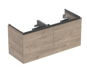 Тумба под двойную раковину Geberit Acanto 118,4x47,5 см ДСП орех гикори 503.007.JR.1