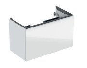 Тумба під раковину Geberit Acanto 88,8x47,5 см ДСП білий глянсовий 503.005.01.2
