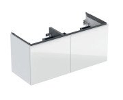 Тумба під подвійну раковину Geberit Acanto 118,4x47,5 см ДСП білий глянцевий 503.007.01.2