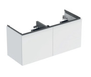 Тумба під подвійну раковину Geberit Acanto 118,4x47,5 см ДСП білий матовий 503.007.01.3