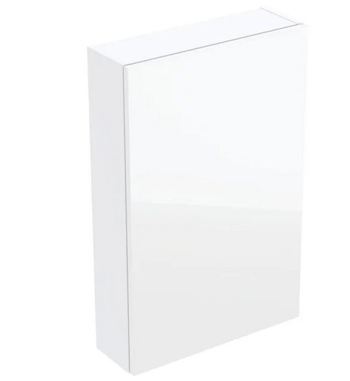 Шкафчик для ванной Geberit подвесной 45х15 см ДСП белый глянцевый 502.318.01.2