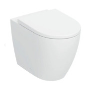 Унітаз для підлоги Geberit iCon 36х56 см з кришкою сантехнічний фарфор білий матовий 503.080.JT.1