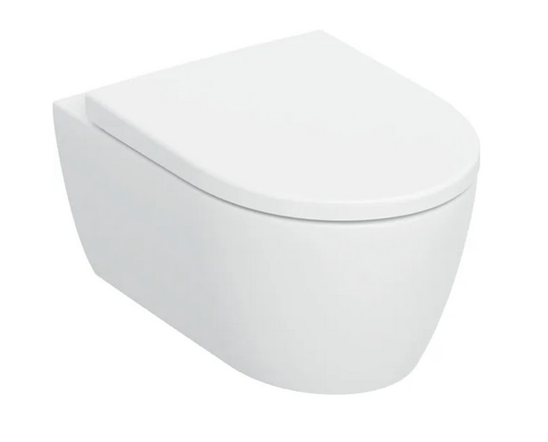 Унітаз підвісний Geberit iCon 35,5х53 см з кришкою сантехнічний фарфор білий матовий 503.046.JT.1