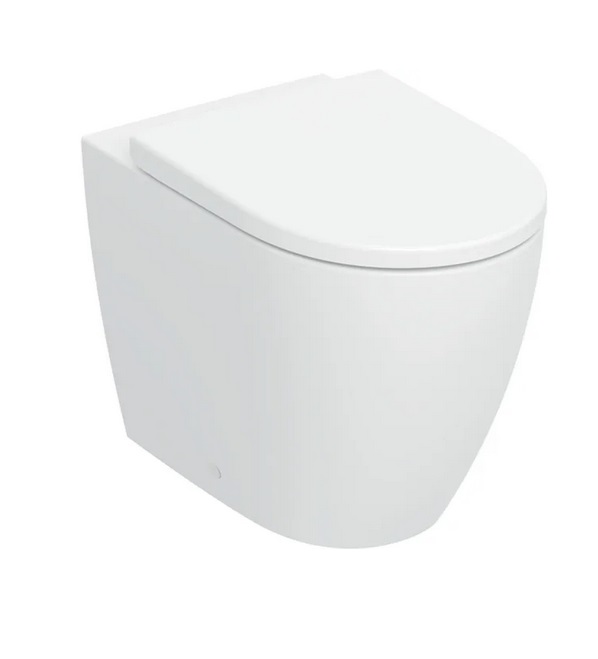 Унитаз напольный Geberit iCon 36х56 см с крышкой сантехнический фарфор белый 503.080.00.1