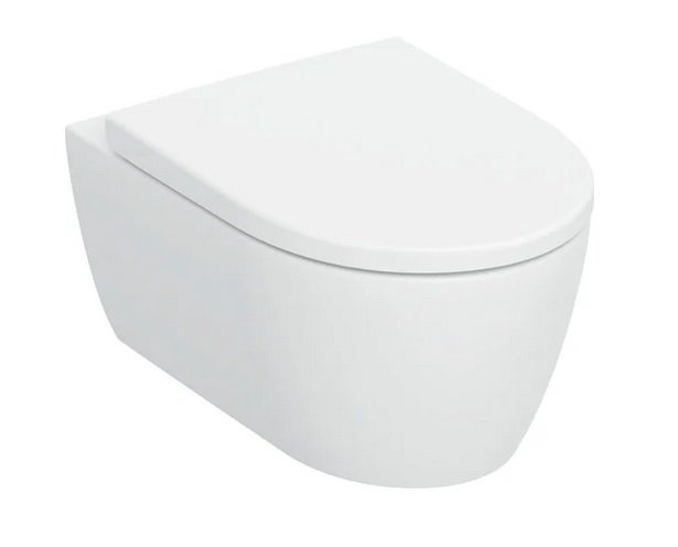 Унітаз підвісний Geberit iCon 35,5х53 см з кришкою сантехнічний фарфор білий матовий 503.046.JT.1