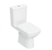 Унитаз-компакт Geberit Selnova Square 37х68 см с крышкой сантехнический фарфор белый 503.086.00.1