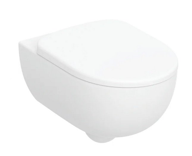 Підвісний унітаз Geberit Selnova Premium 36х53 см з кришкою сантехнічний фарфор білий 502.793.00.1