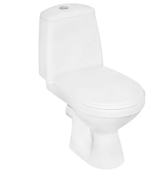 Унитаз-компакт Kolo Solo 35,5х64 см с сиденьем с крышкой сантехнический фарфор белый S7921800UA