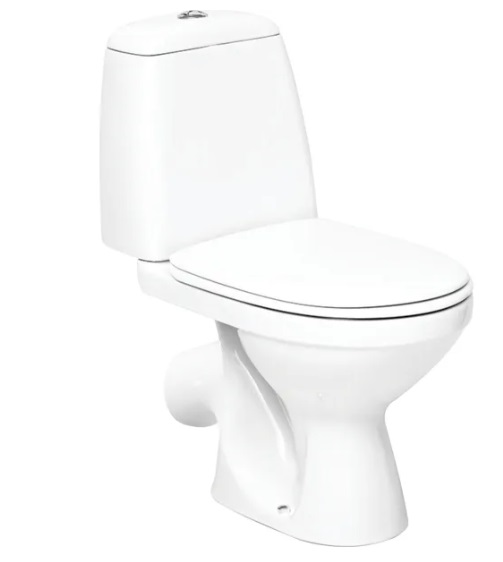 Унітаз-компакт Kolo Solo 35,5х64 см із сидінням із кришкою сантехнічний фарфор білий S7923200UA