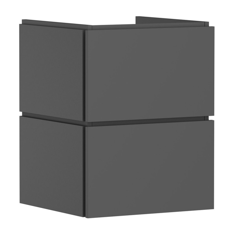 Тумба под раковину подвесная Hansgrohe Xilesa E 48х47 см МДФ сланцево-серый матовый 54291760