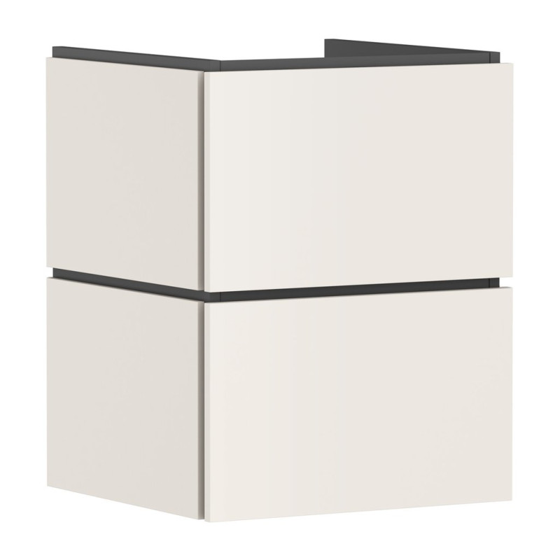 Тумба под раковину подвесная Hansgrohe Xilesa E 48х47 см МДФ песочно-бежевый матовый 54291780