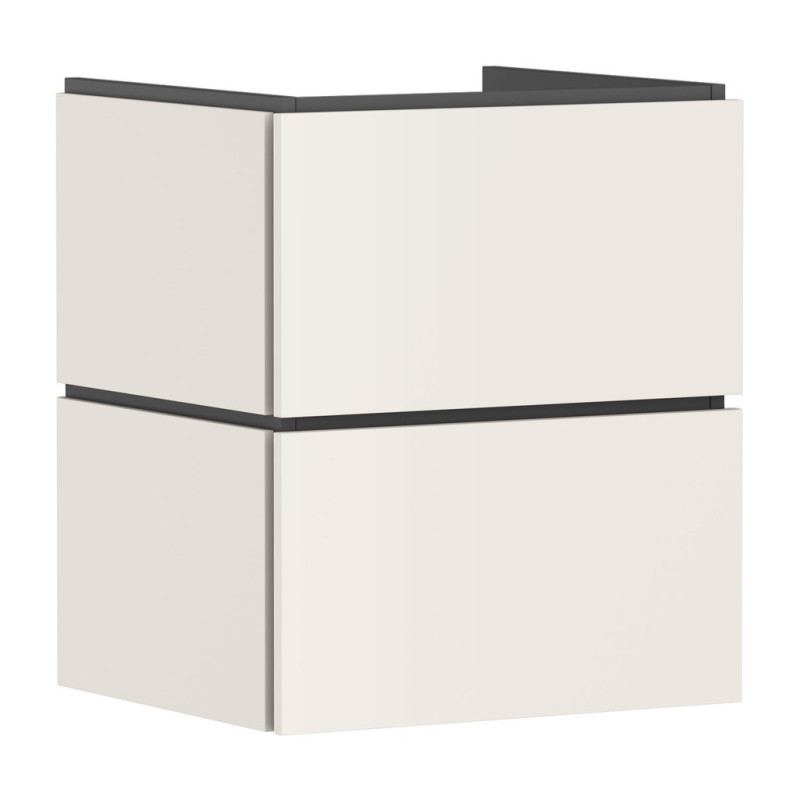 Тумба під раковину підвісна Hansgrohe Xilesa E 53х47 см МДФ пісочно-бежевий матовий 54292780