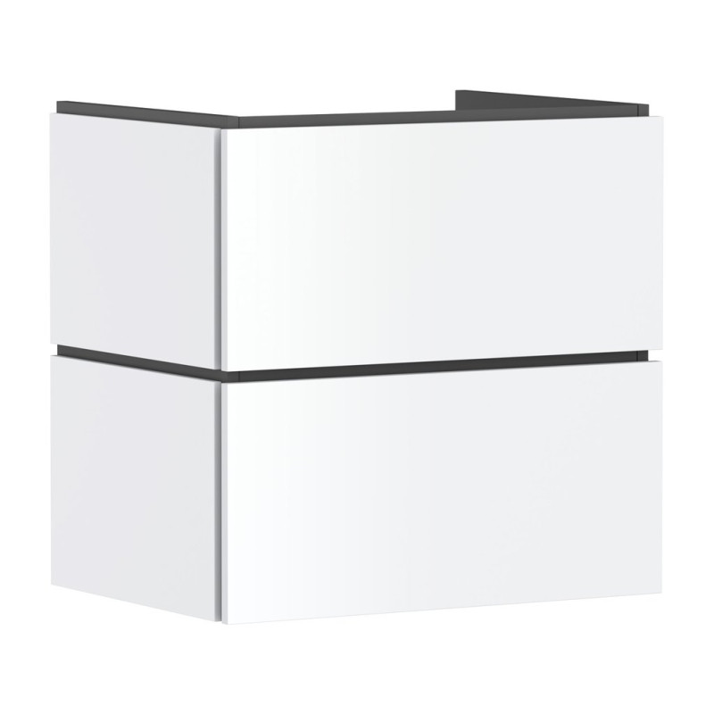 Тумба под раковину подвесная Hansgrohe Xilesa E 63х47 см МДФ матовый белый 54294700