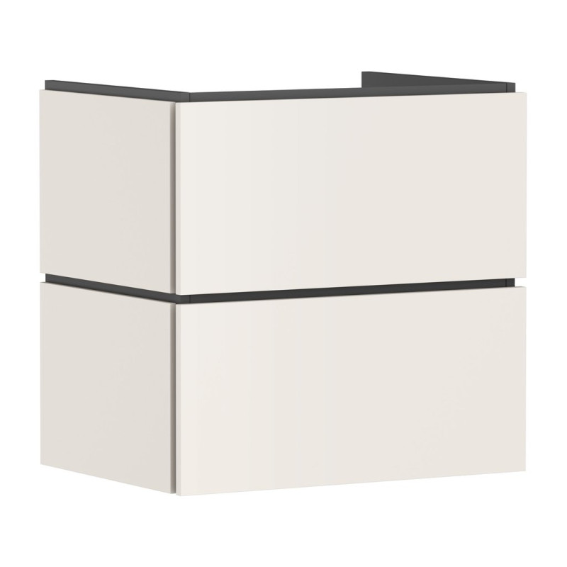 Тумба под раковину подвесная Hansgrohe Xilesa E 63х47 см МДФ песочно-бежевый матовый 54294780