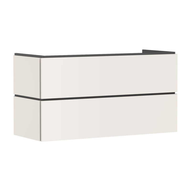 Тумба під раковину підвісна Hansgrohe Xilesa E 118х47 см МДФ пісочно-бежевий матовий 54298780