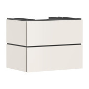 Тумба под раковину подвесная Hansgrohe Xilesa E 78х55 см МДФ песочно-бежевый матовый 54299780