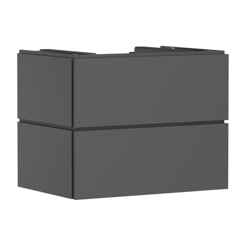 Тумба под раковину подвесная Hansgrohe Xilesa E 78х55 см МДФ сланцево-серый матовый 54300760