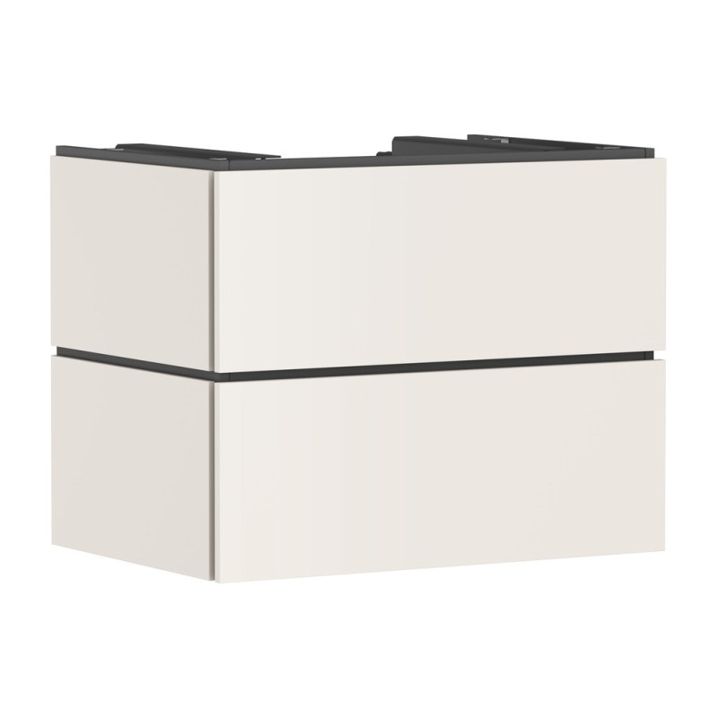 Тумба під раковину підвісна Hansgrohe Xilesa E 78х55 см МДФ пісочно-бежевий матовий 54300780