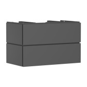 Тумба під раковину підвісна Hansgrohe Xilesa E 98х55 см МДФ сланцево-сірий матовий 54302760