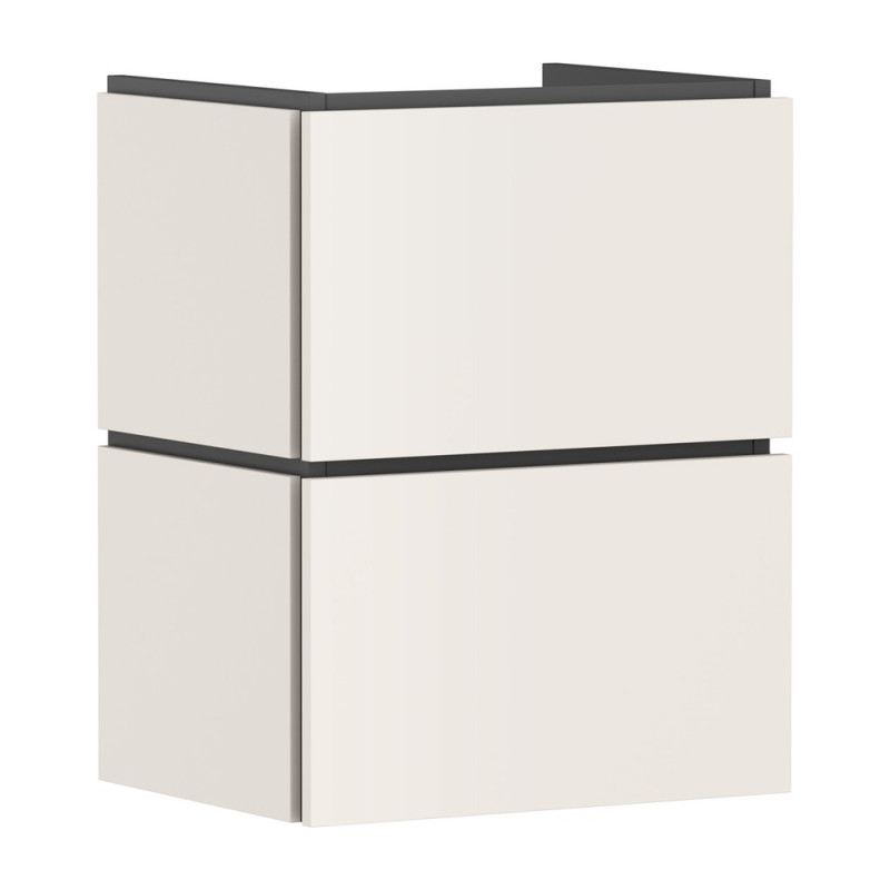 Тумба под раковину подвесная Hansgrohe Xilesa E 48х38 см МДФ песочно-бежевый матовый 54290780