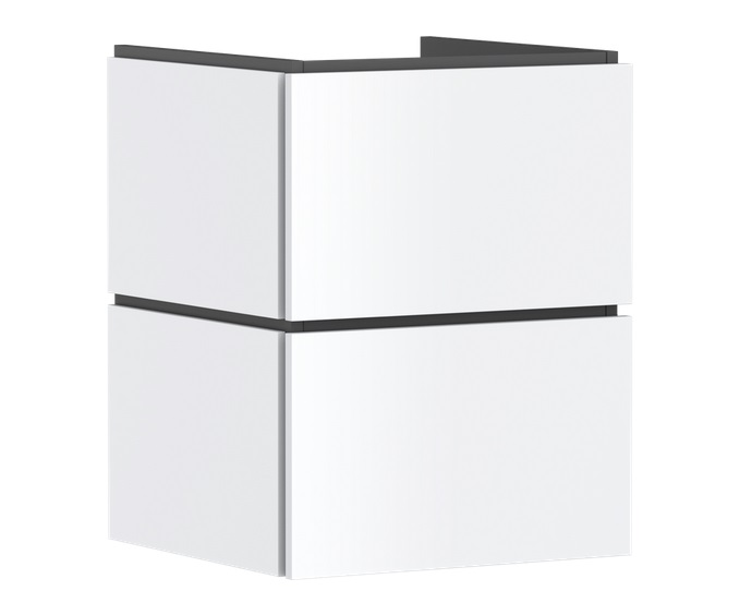 Тумба под раковину подвесная Hansgrohe Xilesa E 48х47 см МДФ матовый белый 54291700