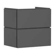Тумба під раковину підвісна Hansgrohe Xilesa E 63х47 см МДФ сланцево-сірий матовий 54294760